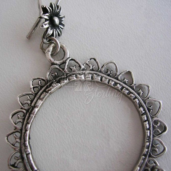 Silver Suns Taxco Earrings