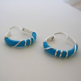 Silver Plated earrings Colorful Decoration