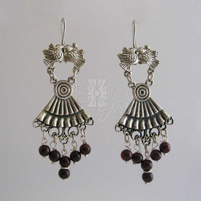 Flying Bliss Taxco Silver Earrings - Click Image to Close