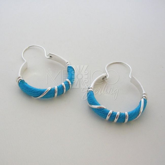 Silver Plated earrings Colorful Decoration - Click Image to Close