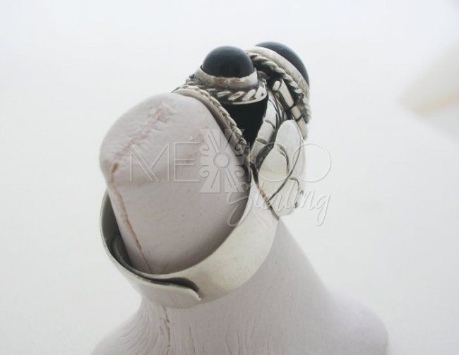 Collectible Artisan, Adjustable Taxco Silver Poison Ring