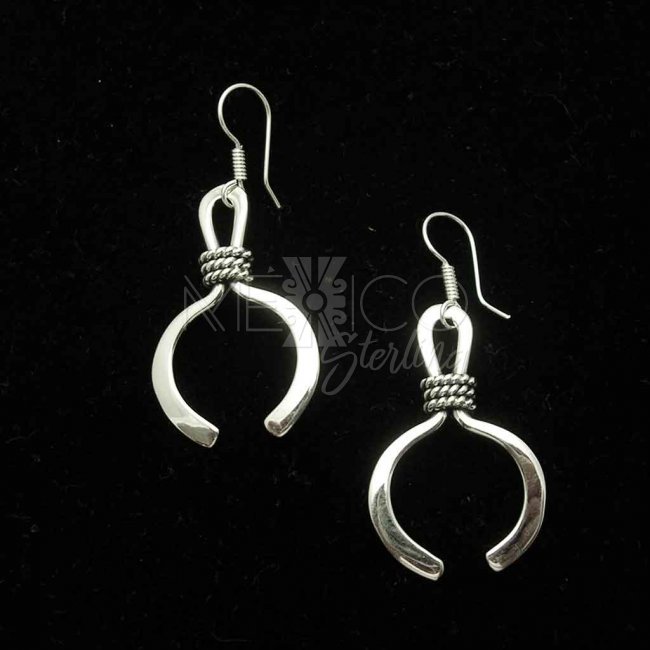 Sterling Silver Earrings with a Pincers Shape