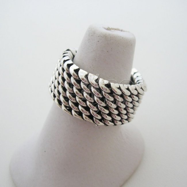 Taxco Sterling Silver Basket Weave Ring