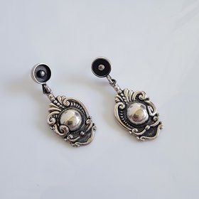 Sterling Silver Earrings, Margot de Taxco Molds Sterling Silver Earrings, Margot de Taxco Molds